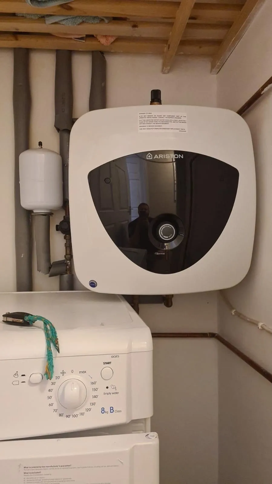 Unvented hot water cylinder installation by a G3 certified engineer in North Shields